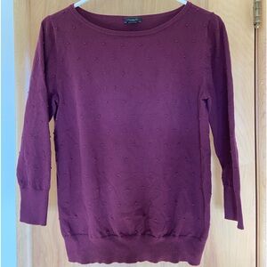 Ann Taylor Factory Swiss dot embellished top